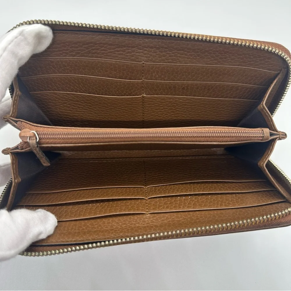 Gucci | Monogram Canvas Margaux Calfskin Leather Lovely Zip Around Wallet - Picture 4 of 12
